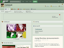 Tablet Screenshot of clubsaiyuki.deviantart.com