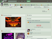 Tablet Screenshot of madved.deviantart.com
