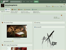 Tablet Screenshot of fadiyamangamania.deviantart.com