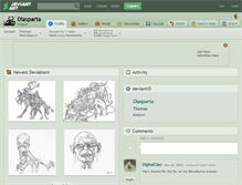 Tablet Screenshot of diasparta.deviantart.com