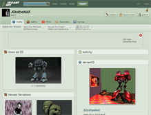Tablet Screenshot of jgtothemax.deviantart.com