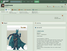 Tablet Screenshot of coda2curse.deviantart.com
