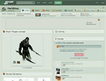 Tablet Screenshot of haridimus.deviantart.com