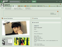 Tablet Screenshot of namo15.deviantart.com