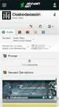 Mobile Screenshot of cloakedassassin.deviantart.com