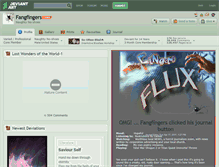 Tablet Screenshot of fangfingers.deviantart.com