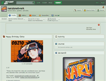 Tablet Screenshot of narutonetwork.deviantart.com