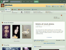 Tablet Screenshot of ddlinstock.deviantart.com