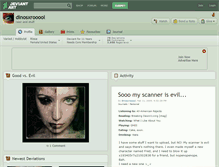 Tablet Screenshot of dinosxrooool.deviantart.com