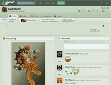 Tablet Screenshot of gluebandit.deviantart.com