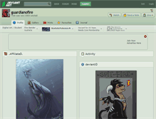 Tablet Screenshot of guardianofire.deviantart.com