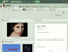 Tablet Screenshot of musicity.deviantart.com