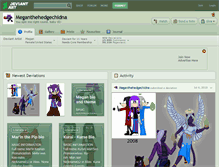 Tablet Screenshot of meganthehedgechidna.deviantart.com