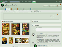 Tablet Screenshot of cybersteamstudios.deviantart.com