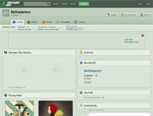 Tablet Screenshot of bethalamew.deviantart.com