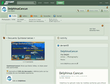 Tablet Screenshot of delphinuscancun.deviantart.com