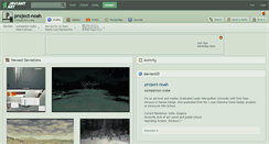 Desktop Screenshot of project-noah.deviantart.com