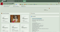 Desktop Screenshot of knucklesfannumber1.deviantart.com