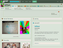 Tablet Screenshot of noplayer.deviantart.com