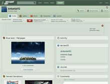 Tablet Screenshot of antoniavg.deviantart.com