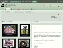 Tablet Screenshot of malevolentdeath.deviantart.com