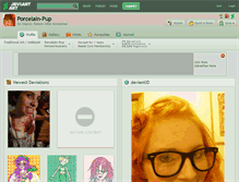 Tablet Screenshot of porcelain-pup.deviantart.com