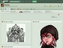 Tablet Screenshot of fenrize.deviantart.com