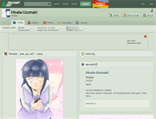 Tablet Screenshot of hinata-uzumaki.deviantart.com