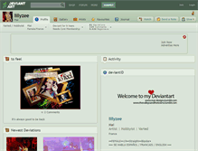 Tablet Screenshot of lillyzee.deviantart.com