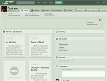 Tablet Screenshot of daxicaun.deviantart.com