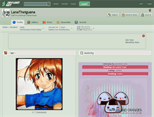 Tablet Screenshot of lanatheiguana.deviantart.com