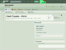 Tablet Screenshot of alex-lawson.deviantart.com