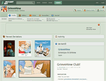 Tablet Screenshot of grimmhime.deviantart.com
