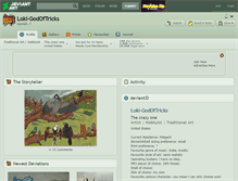 Tablet Screenshot of loki-godoftricks.deviantart.com
