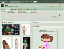 Tablet Screenshot of erua.deviantart.com