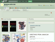 Tablet Screenshot of jamaican-artist-club.deviantart.com