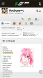 Mobile Screenshot of noobynewt.deviantart.com