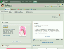 Tablet Screenshot of noobynewt.deviantart.com