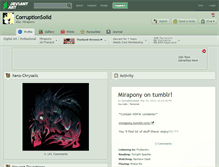 Tablet Screenshot of corruptionsolid.deviantart.com