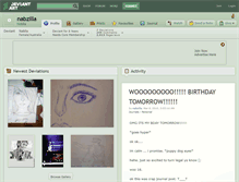 Tablet Screenshot of nabzilla.deviantart.com