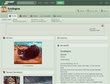 Tablet Screenshot of fyndingme.deviantart.com