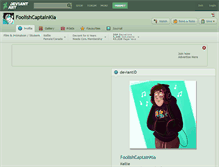 Tablet Screenshot of foolishcaptainkia.deviantart.com