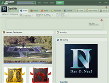 Tablet Screenshot of danohh.deviantart.com