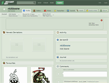 Tablet Screenshot of nickboone.deviantart.com
