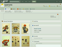 Tablet Screenshot of kaoticturtle.deviantart.com