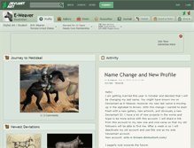 Tablet Screenshot of e-weaver.deviantart.com