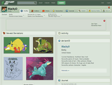 Tablet Screenshot of blackyd.deviantart.com