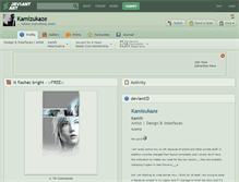 Tablet Screenshot of kamizukaze.deviantart.com