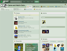 Tablet Screenshot of game-and-watch-club.deviantart.com