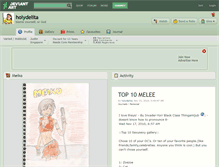 Tablet Screenshot of holydelita.deviantart.com